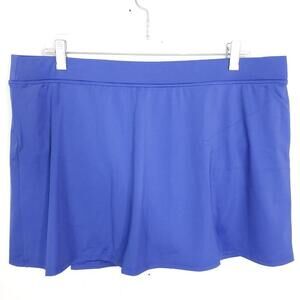 LL Bean Swim Womens 18 Skirt Bottoms Lined Under Modest 14 Inch Stretchy Mature